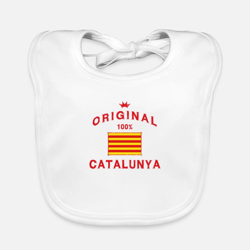 Catalogne drapeau catalan drapeau Bavoir bio Bébé
