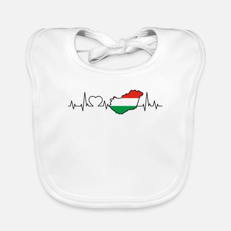 Hungary Heartbeat Organic Baby Bibs