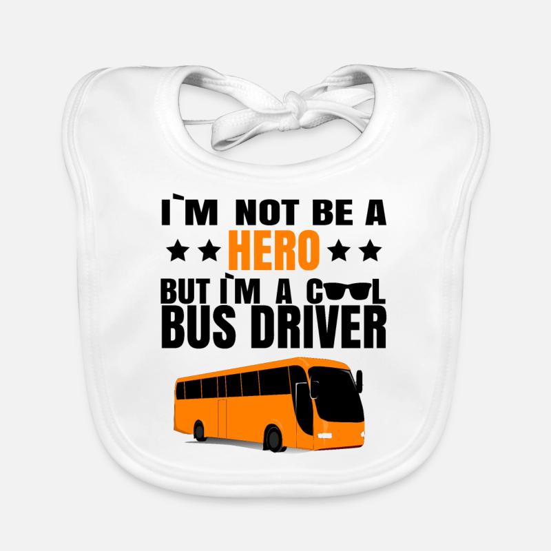 Busfahrer Bus Held Lustiger Spruch Geschenkidee Baby Bio-Lätzchen