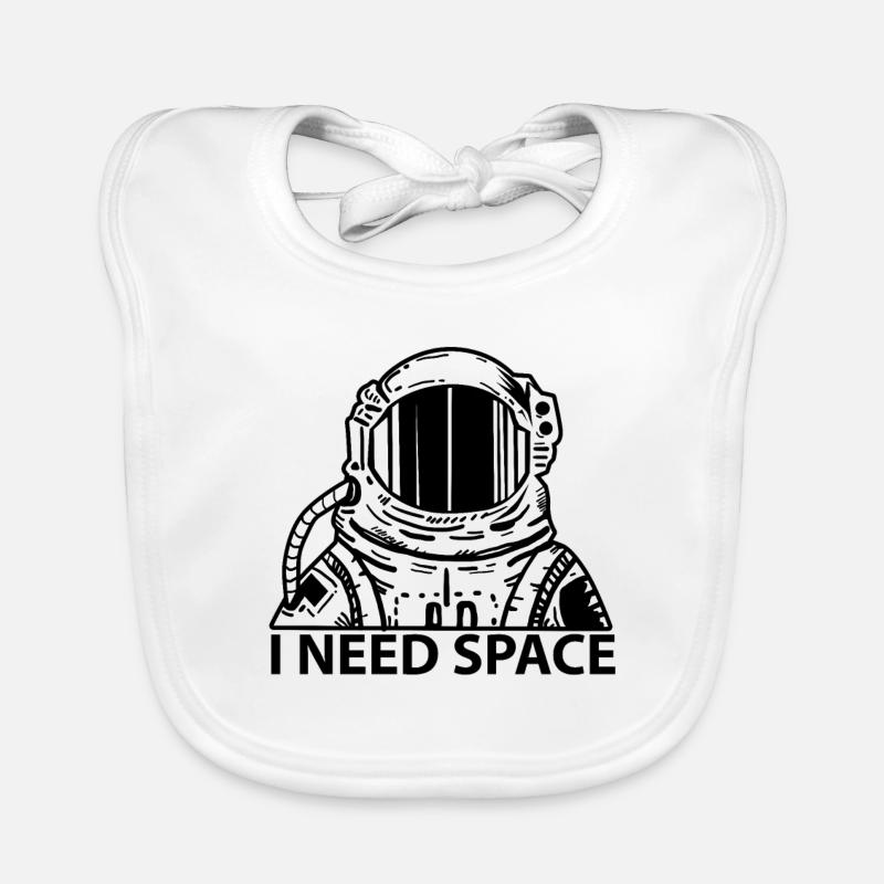 Astronaute - exploration spatiale de science-fiction Bavoir bio Bébé