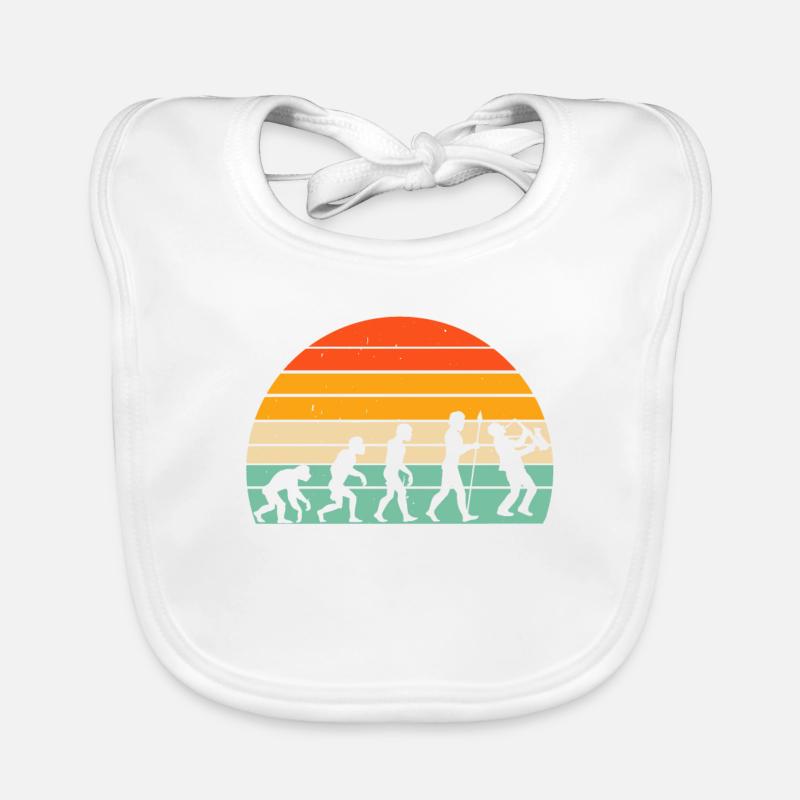 Evolution saxophone player Organic Baby Bibs