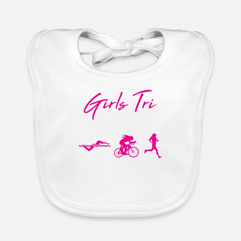 Grils Tri Triathlon Bavoir bio Bébé