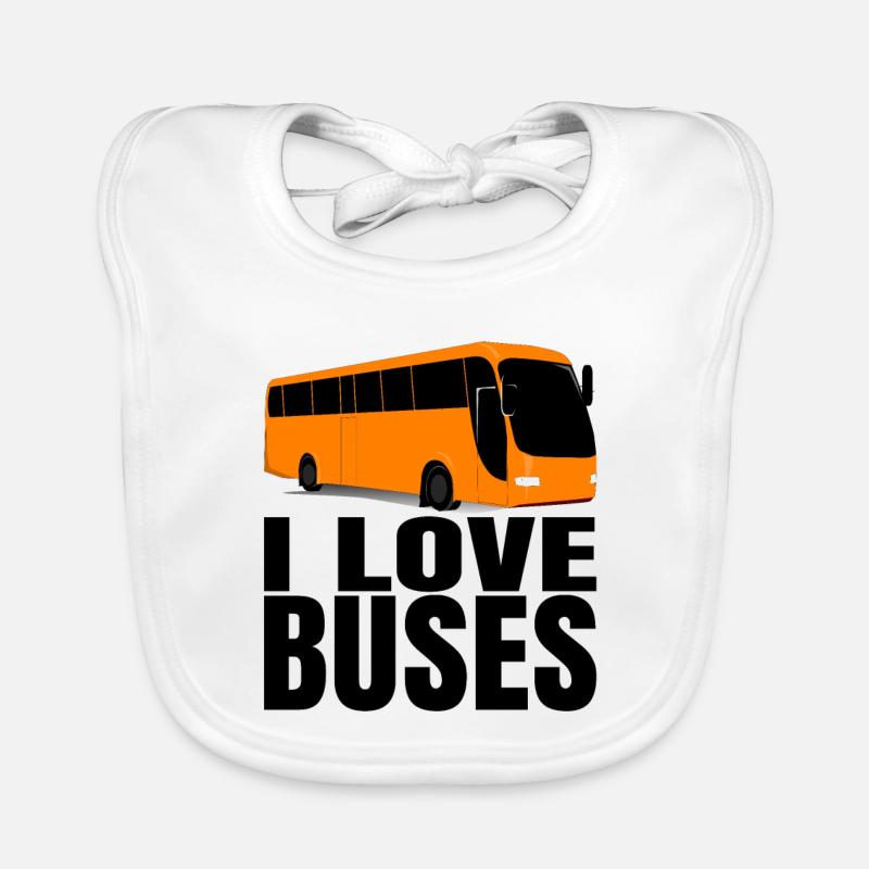 Bus bus driver birthday gift idea men Organic Baby Bibs
