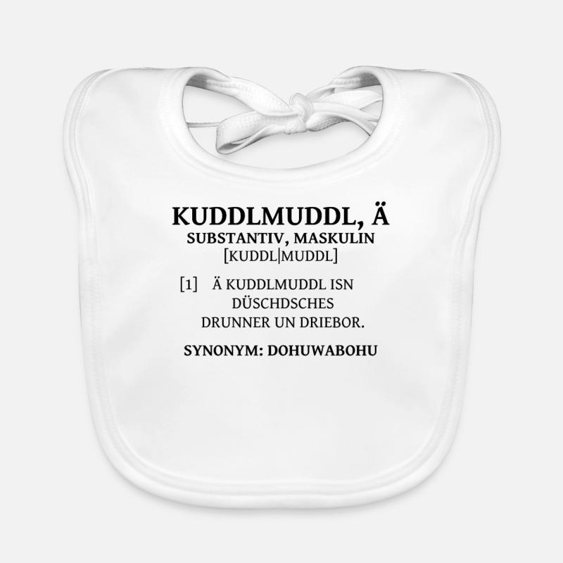 Kuddelmuddel sächsisches Wörterbuch sächsisch Baby Bio-Lätzchen