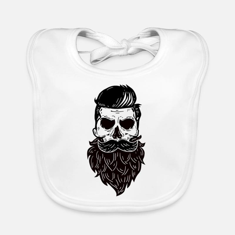 Crâne de crâne De Barbe Crâne Bavoir bio Bébé