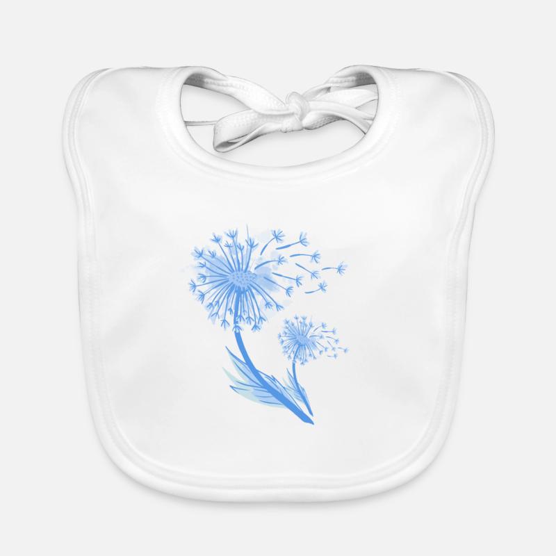 Pissenlit - Bavoir bio Bébé - blanc