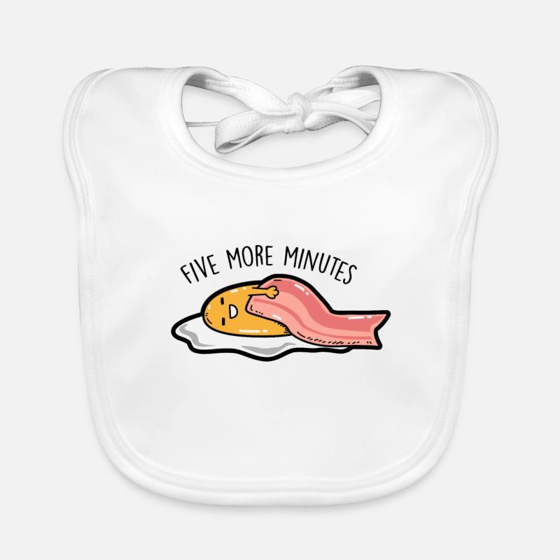 Fried egg - Five more minutes Organic Baby Bibs