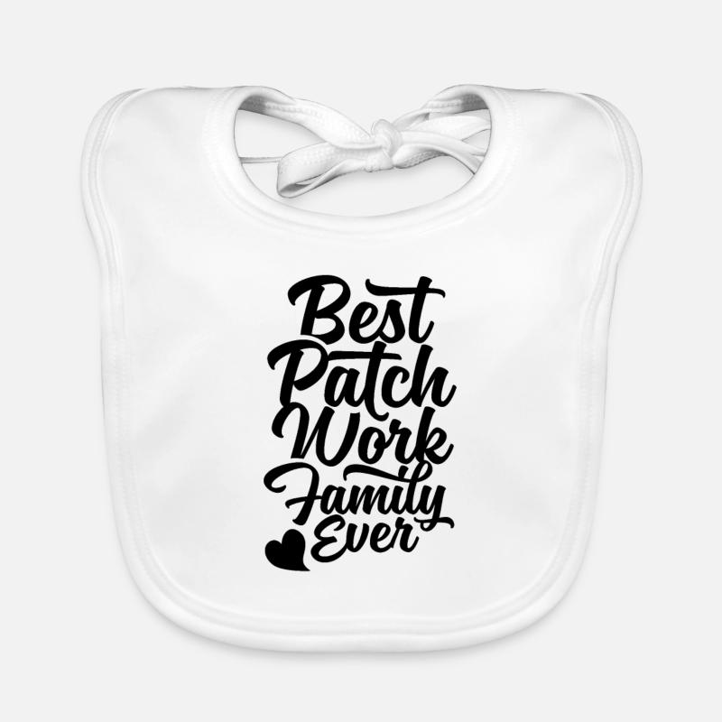 Best patchwork family ever stepfamily Organic Baby Bibs