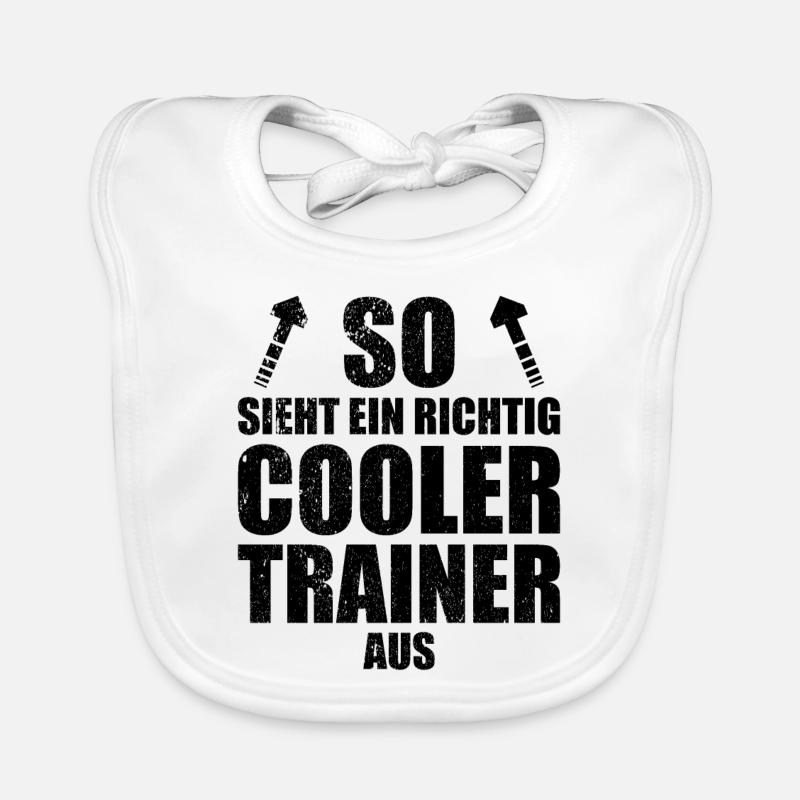 lustiger Trainer Spruch cooler Trainer Mannschaft Baby Bio-Lätzchen