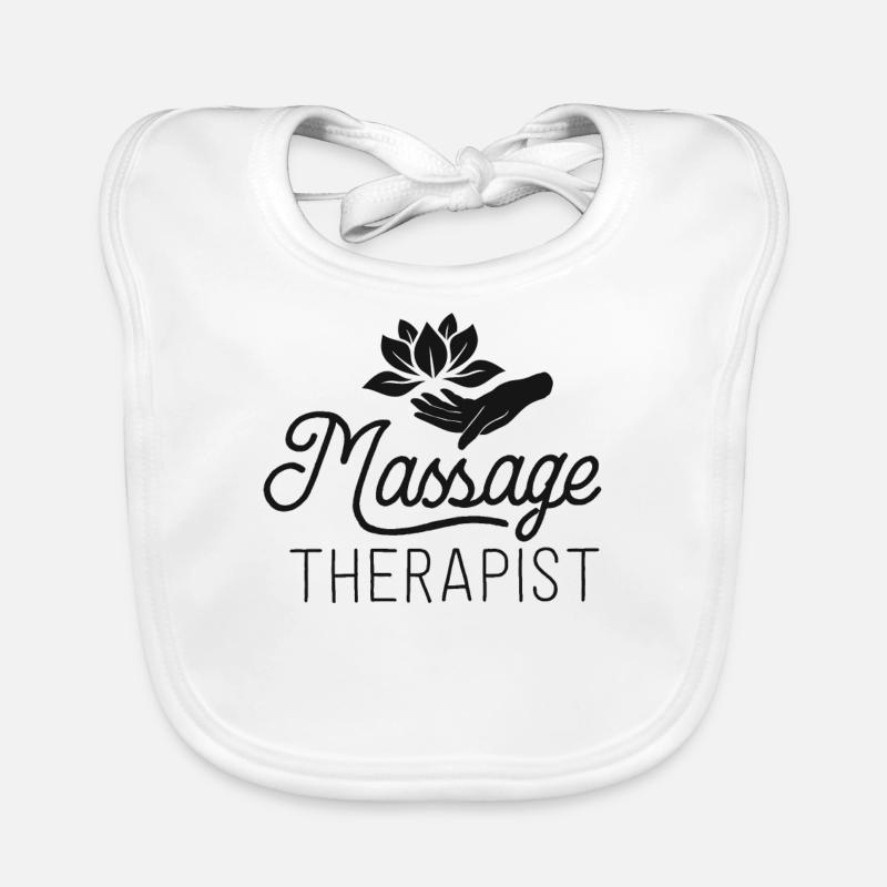 Massagetherapeut Massagetherapie Geschenk Spa Shirt Baby Bio-Lätzchen