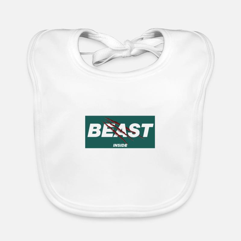 Beast Inside Organic Baby Bibs