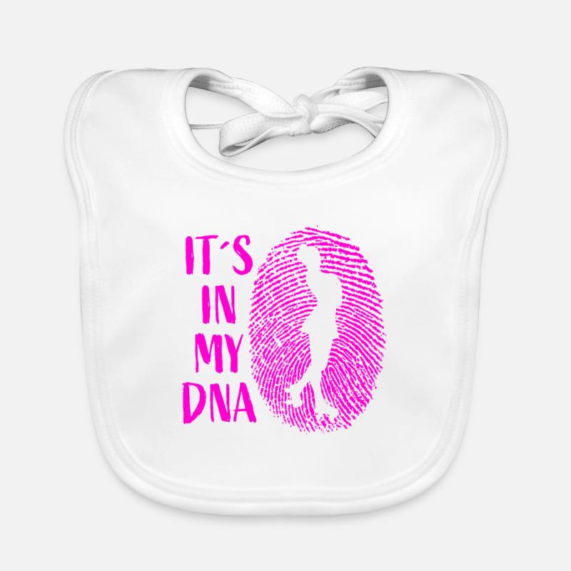 It ́s in my DNA - Roller Skating Roller Skate Pirouette Organic Baby Bibs