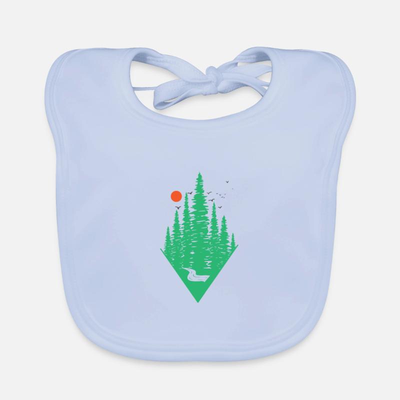 In den Wald hinter den Bergen Baby Bio-Lätzchen