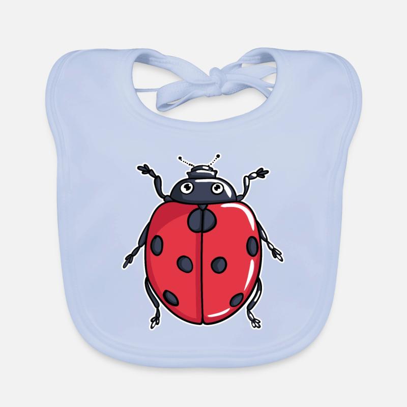 LadyBug Organic Baby Bibs