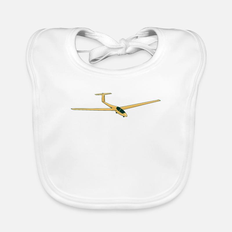 Pilote de planeur pilote idée cadeau nerd amour Bavoir bio Bébé