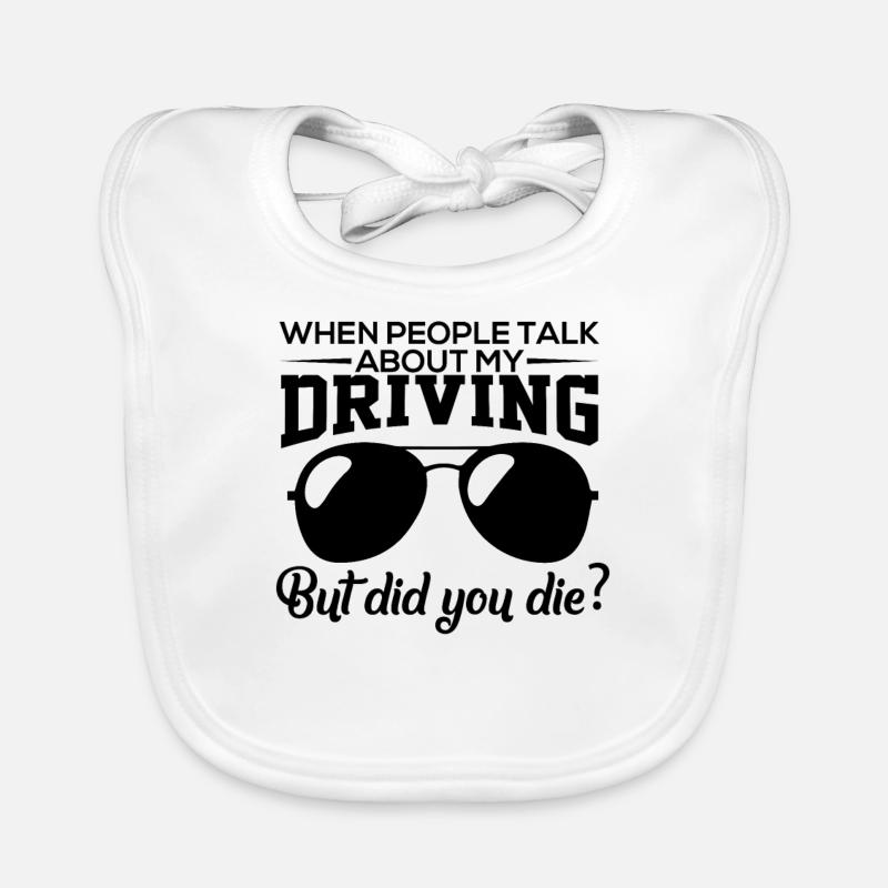 Driving school learner driver learner driver auto Organic Baby Bibs