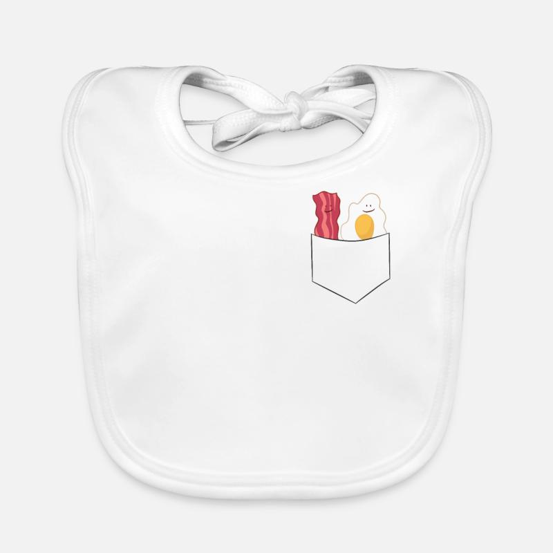 Egg And Bacon Breakfast Bacon And Eggs Organic Baby Bibs