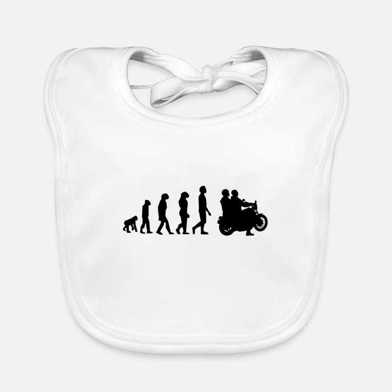 Scooter Moped Moped Motorbike Mokick Biker Evolution Organic Baby Bibs