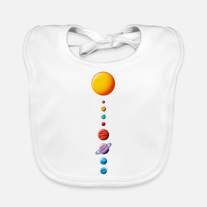 Unser Sonnensystem Baby Bio-Lätzchen