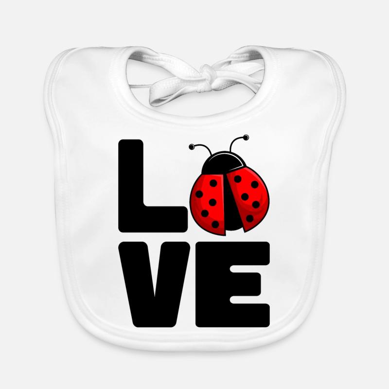 Ladybug Organic Baby Bibs