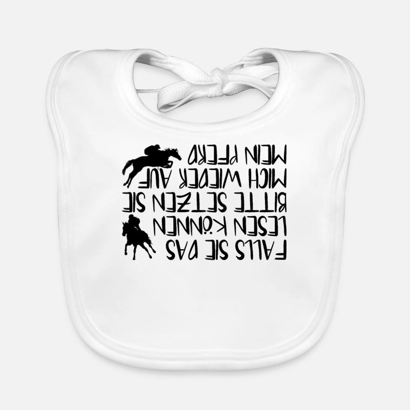 süßes Pferd Geschenk reiten pferde pony Baby Bio-Lätzchen
