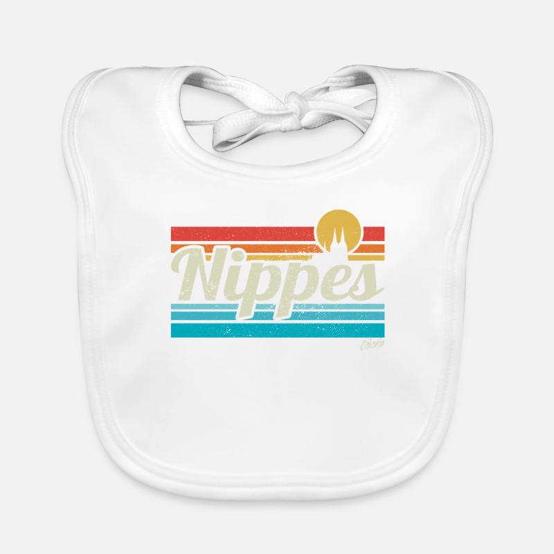 Nippes Veedel Cologne Quarter Retro Vintage Surfer Organic Baby Bibs
