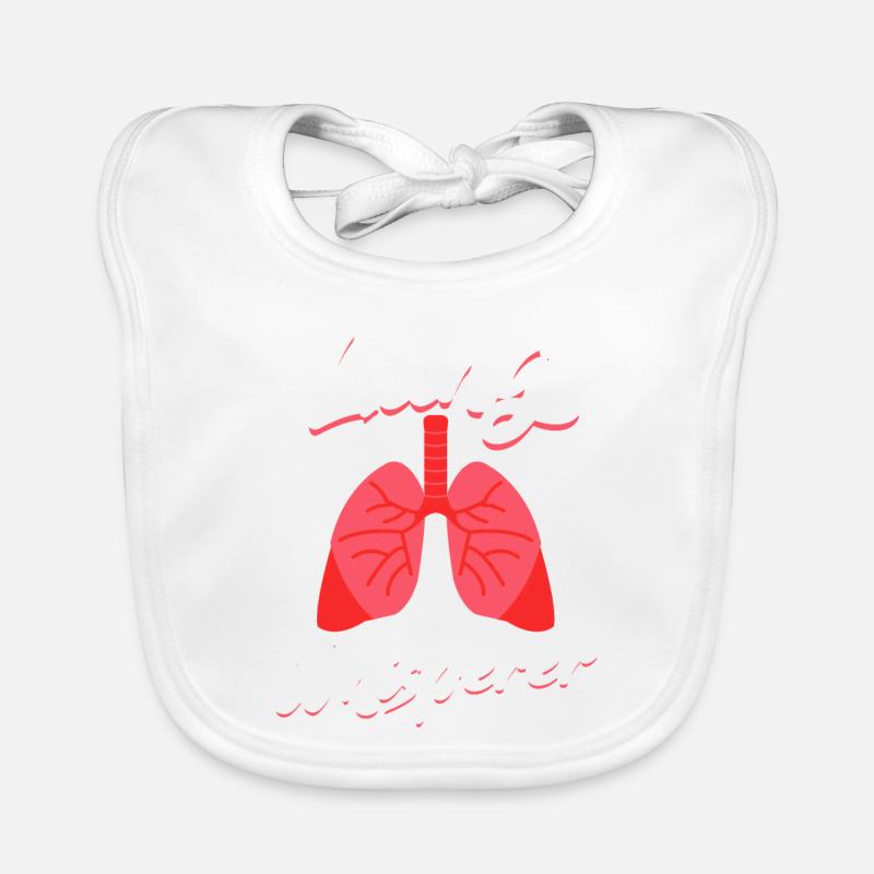 Lung Whisperer Lunge Respiratory Therapist Gift Baby Bio-Lätzchen