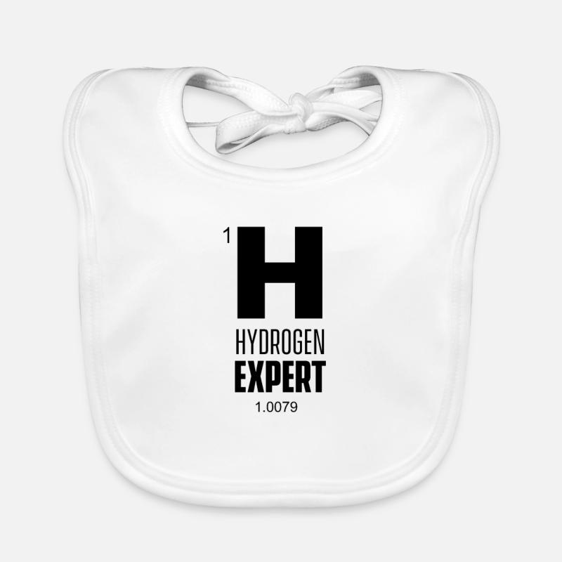 Hydrogen expert Hydrogen H fuel cell Organic Baby Bibs
