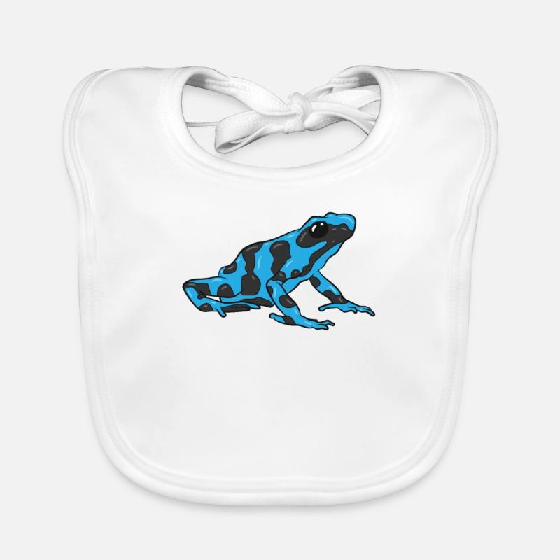 Blauer Gift Pfeil Frosch Dendrobatidae Baby Bio-Lätzchen