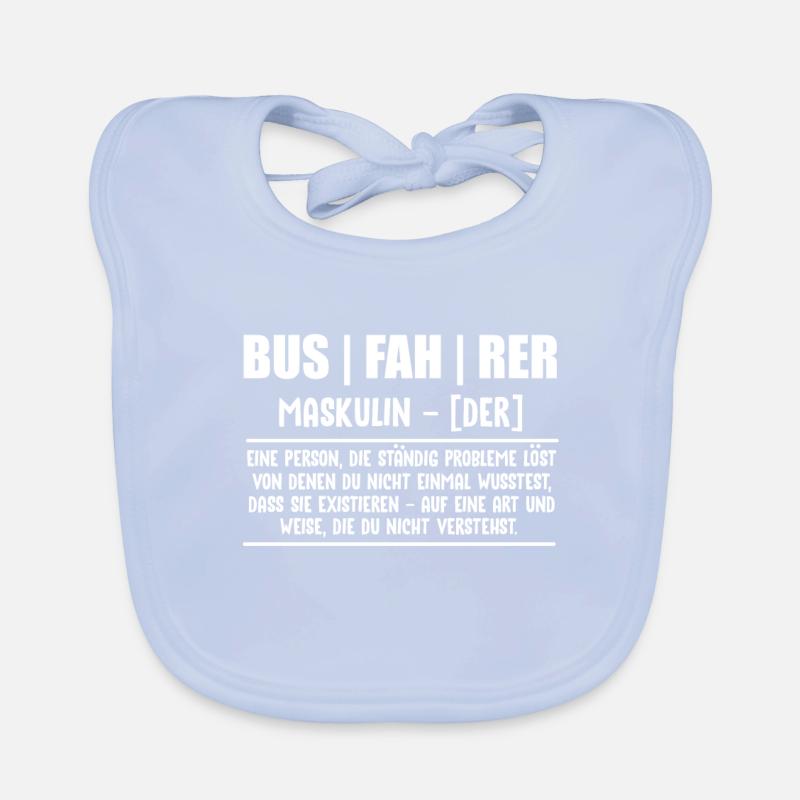 Busfahrer Definition Geschenkidee Beruf Busfahren Baby Bio-Lätzchen
