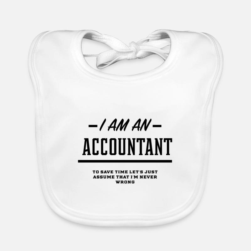 Je suis un comptable - Cadeau d’emploi de comptable drôle Bavoir bio Bébé
