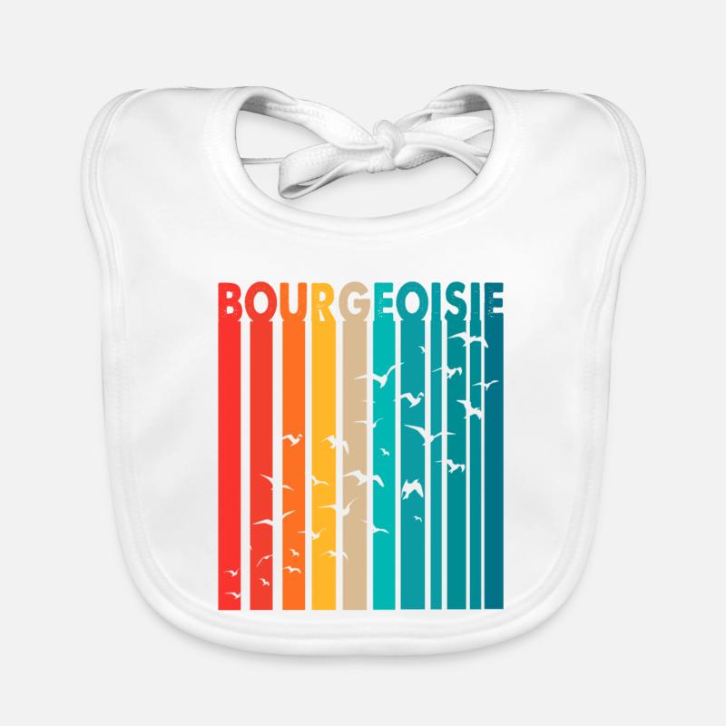 Les oiseaux travaillent pour le plaisir de la conspiration bourgeoise Bavoir bio Bébé