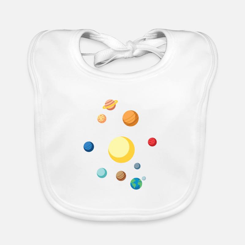 NASA Sonnensystem Klassisch Weltraum Geschenkidee Baby Bio-Lätzchen