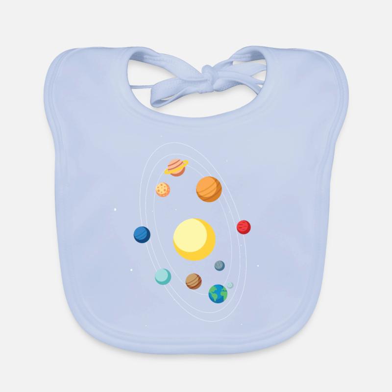 Solar System Classic Space Gift Idea Organic Baby Bibs