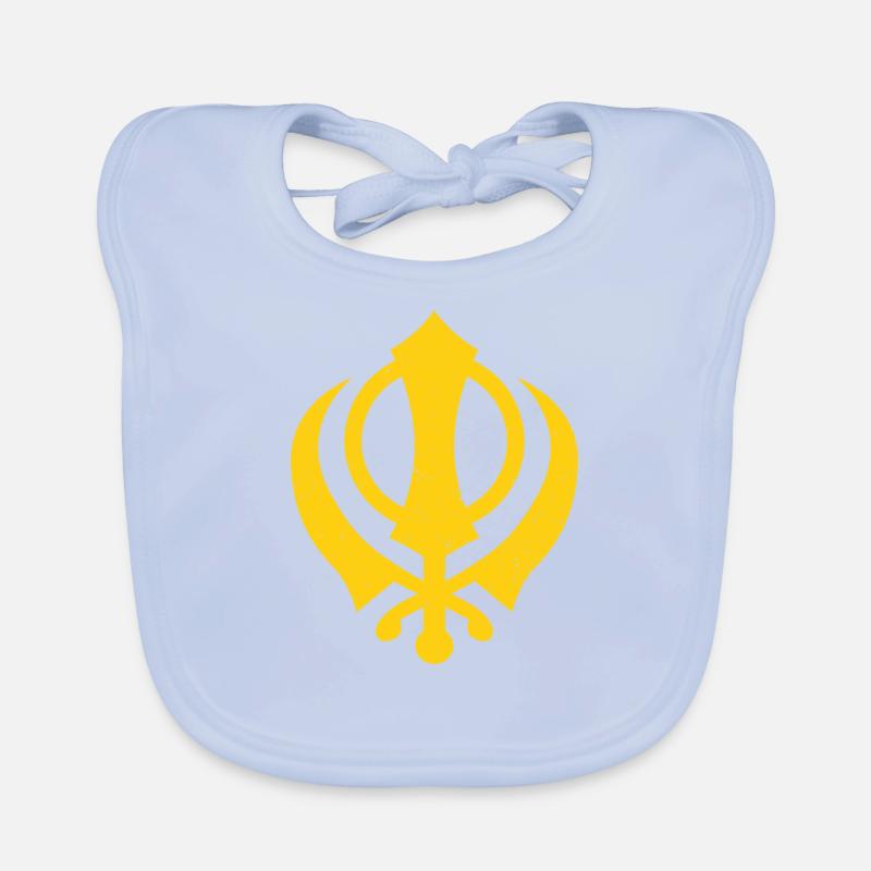 Khanda Kaur Punjabi - Sikhismus Sikh Geschenk Baby Bio-Lätzchen