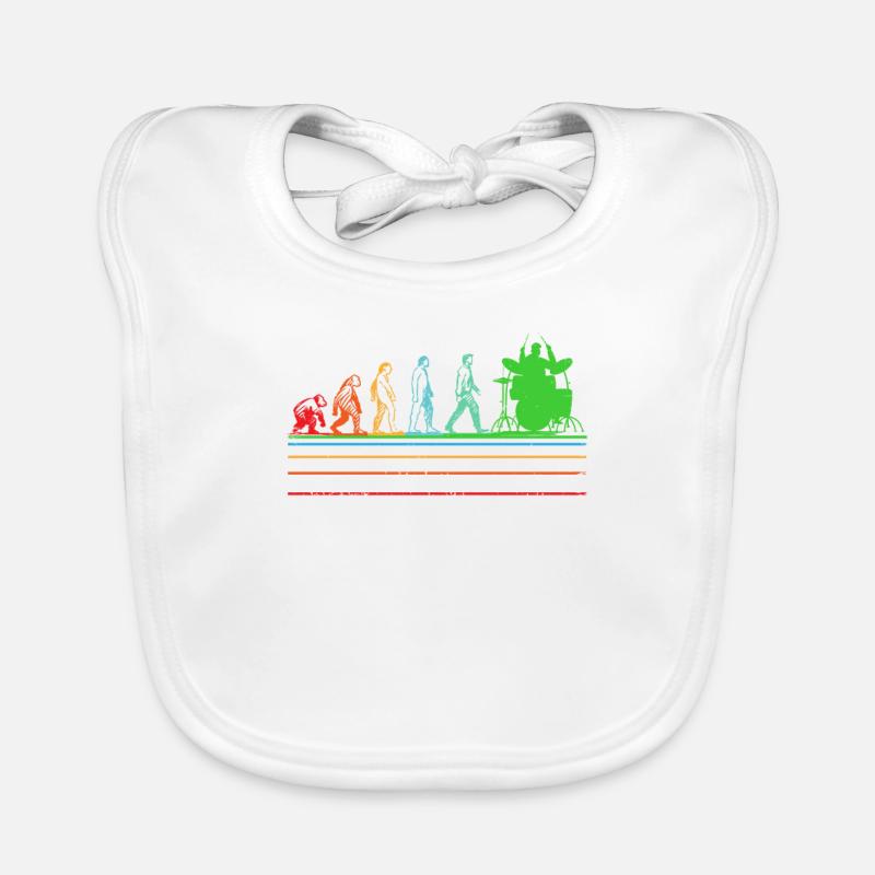 Drummer Drummer T-Shirt Drums Drum Organic Baby Bibs