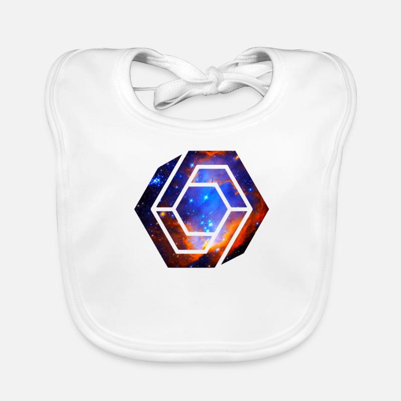 Space Organic Baby Bibs
