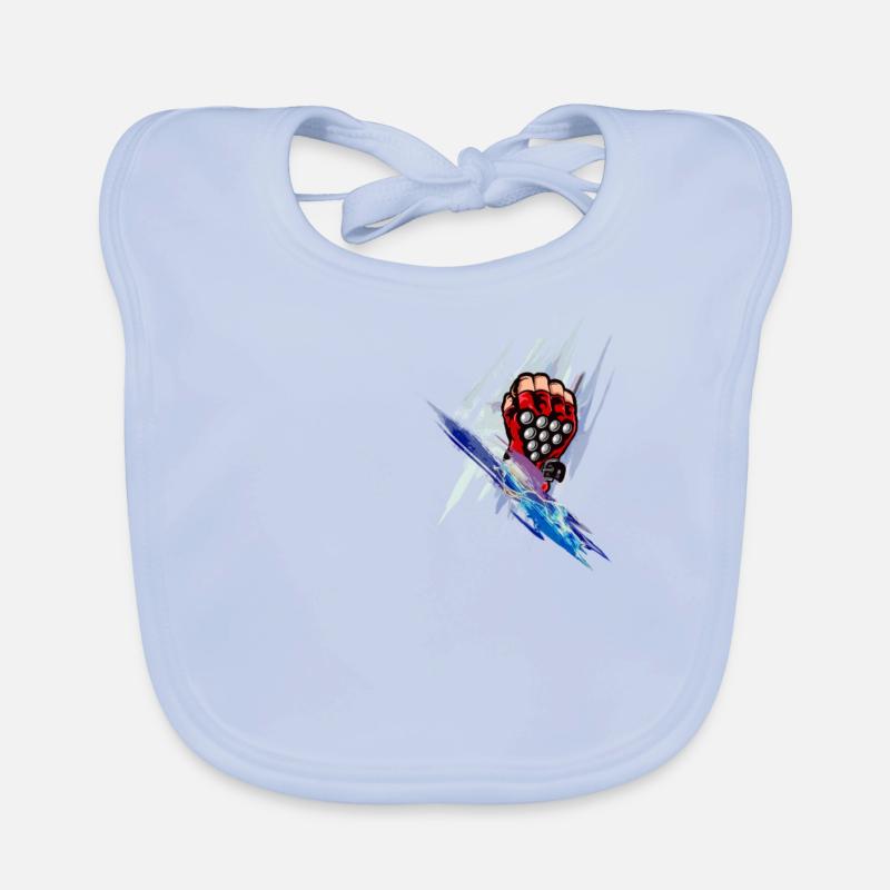art de gant de combattant Bavoir bio Bébé