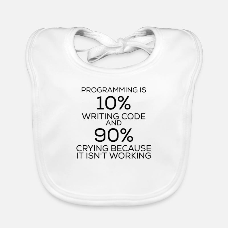 Lustiger Spruch Programmieren Programmier Baby Bio-Lätzchen
