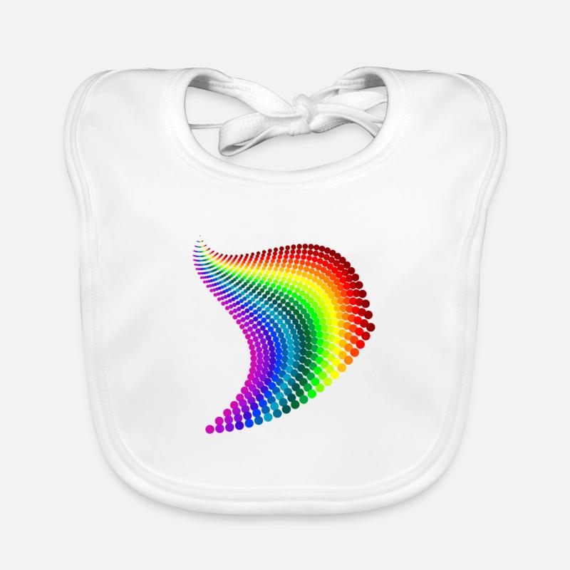 regenbogen Baby Bio-Lätzchen