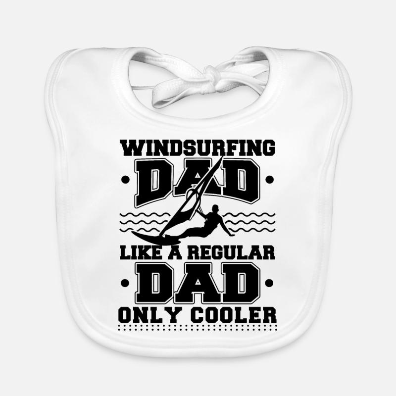 Windsurf Dad Like A Regular Dad Only Cooler Bavoir bio Bébé