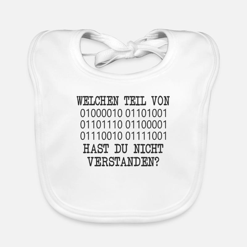 lustige admin Programmierer Linux IT Geschenkidee Baby Bio-Lätzchen