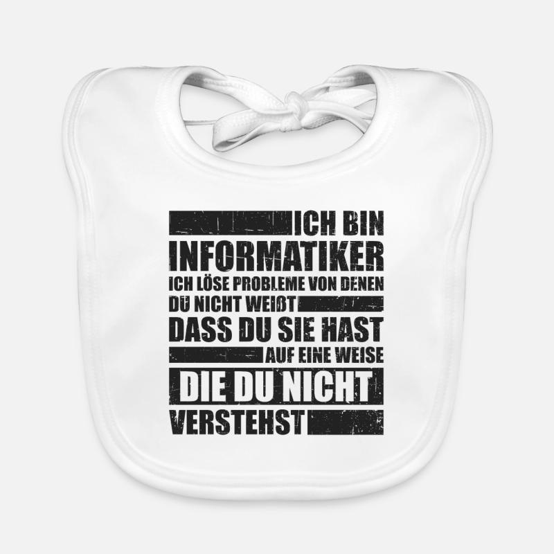 lustige Programmierer Informatiker IT Geschenkidee Baby Bio-Lätzchen