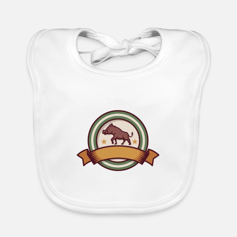 Logo du concours de chasse. Bavoir bio Bébé