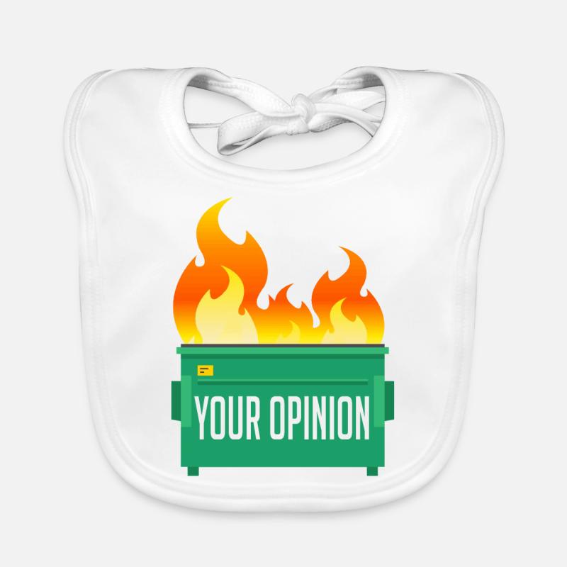 Votre opinion Dumpster Fire Bavoir bio Bébé