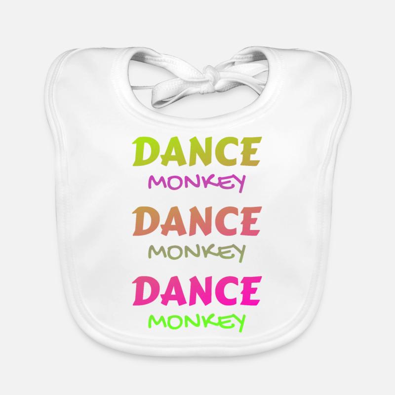 Danse singe coloré belle unique Bavoir bio Bébé