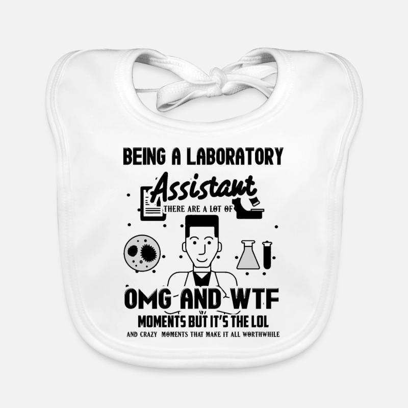 Als Laborassistent Hemden Baby Bio-Lätzchen