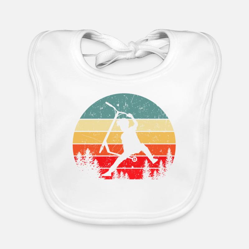 Scooter stunt kick scooter gift idea Organic Baby Bibs