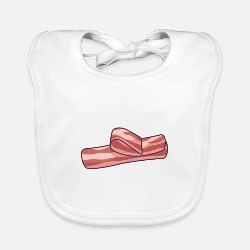 Bacon Slices Organic Baby Bibs