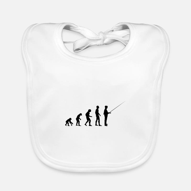 Evolution pêcheur pêche pêche loisir sport Bavoir bio Bébé